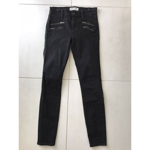 Madewell Low Rise Distressed Stretch Skinny Skinny Denim Jeans - Picture 1 of 7